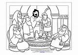Pharisees Jesus Meals sketch template