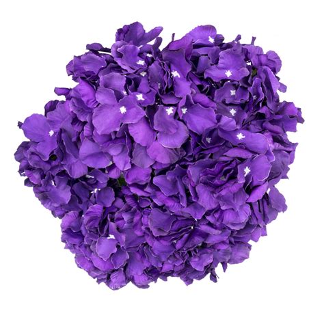 purple bunch hydrangea silk flowers 6 heads per bunch
