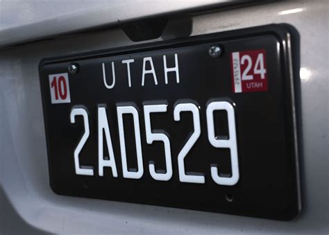 black utah license plates   big hit