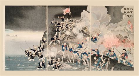 Sino Japanese War Woodblock Prints