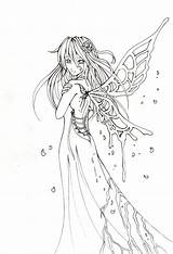 Lineart Yuki Demon sketch template