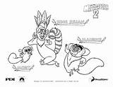 Madagascar King Julien Coloring Pages Mort Maurice Lemur Lemurs Color Quotes Official Club Movie Fanpop Print Tailed Ring sketch template