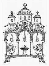 Orthodox Icons Coloring Clipart Church Pages Christian School Drawing Colouring Drawings Sunday Saturday Clipground Christianity Crafts Andrew Pen October Book sketch template
