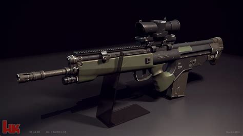 artstation concept rifle hk  bk