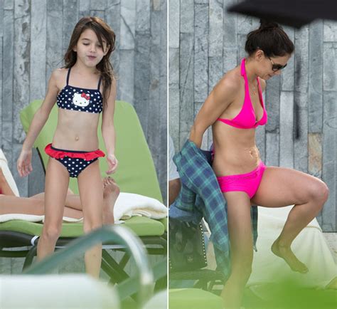 Katie Holmes Relaxes In A Bikini In Miami With Suri Cruise