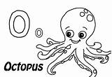 Octopus Pulpo Pieuvre Paw Everfreecoloring Coloriage sketch template