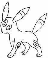 Pokemon Coloring Umbreon Pages Sheets Pokémon Drawings Mega Noctali sketch template