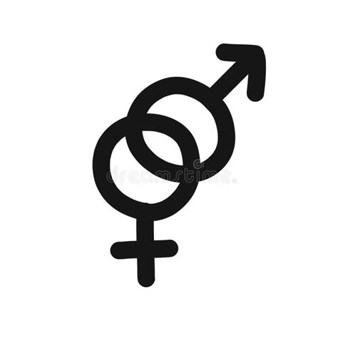 heterosexual symbol stock illustration illustration of sign 165674401