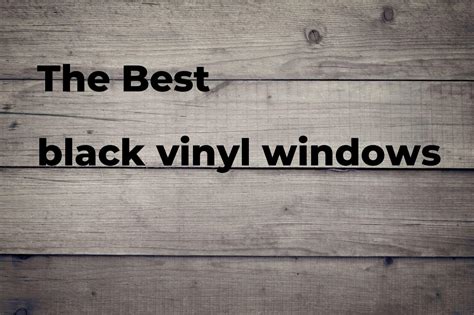 black vinyl windows polimetro