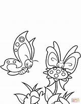 Butterfly Coloring Sunflower Butterflies Pages Boys Printable Supercoloring Drawing Kids A4 Categories sketch template