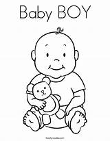 Coloring Baby Pages Boy Color Shower Getcolorings Printable Print sketch template