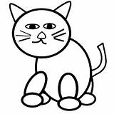 Kucing Anak Mewarnai Gambar Hewan sketch template