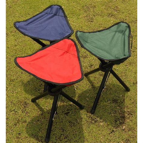 jual kursi lipat memancing folding legged beach stool chair merah