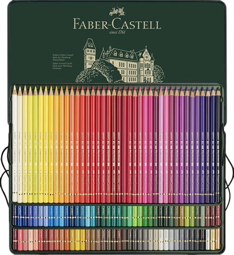 faber castell polychromos artists color pencils tin   colors premium quality artist
