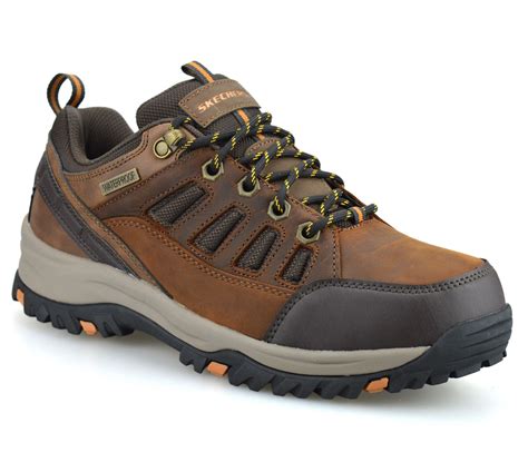 mens skechers waterproof memory foam casual walking hiking trainers shoes size ebay