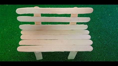 How To Make Park Bench With Popsicle Sticks Ice Cream