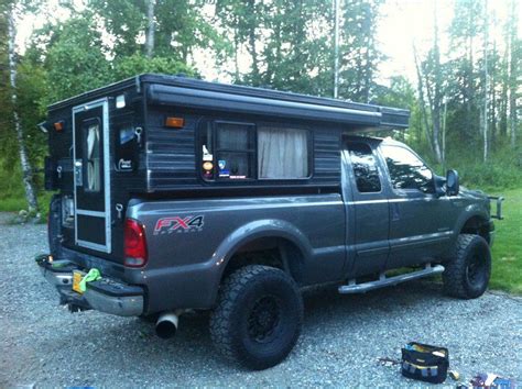 pop  truck campers truck camper truck bed camping