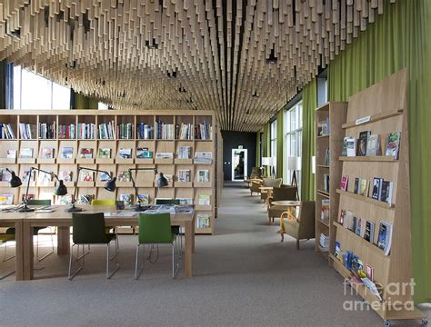 contemporary library interior photograph  jaak nilson