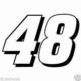 Johnson Jimmie 48 Number Clipart Coloring Hendrick Motorsports Decals Racing Pages Nascar Logo Numbers Car Ebay Stickers Window Clipground Popular sketch template