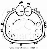 Cell Blood Sad Cartoon Clipart Thoman Cory Outlined Coloring Vector Bored 2021 sketch template