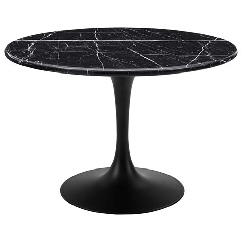 belfort essentials colfax mid century modern  marble top dining