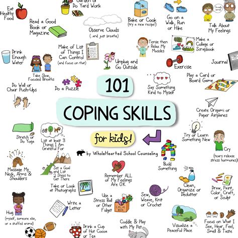 coping skills  kids   list  helpful  regulation