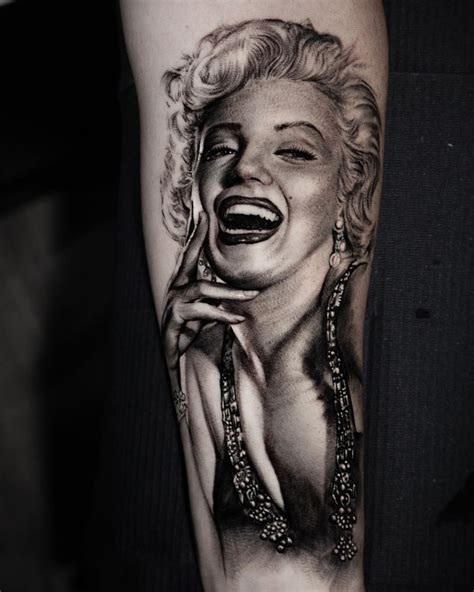 Marilyn Monroe Portrait Tattoo Tattoo Artists Tattoos Portrait Tattoo