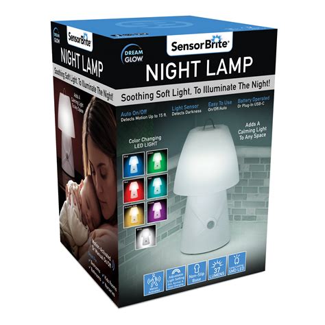 sensor brite led night lamp   color changing led lights walmartcom