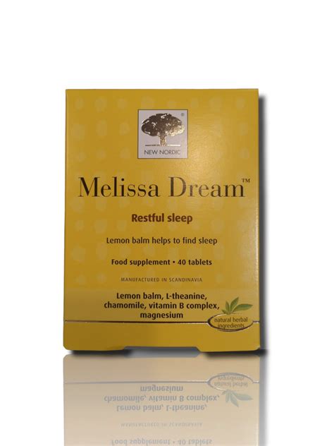 New Nordic Melissa Dream Restful Sleep 40 Tablets – Healthy Living