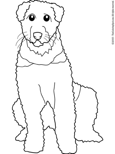 airedale coloring page audio stories  kids  coloring pages