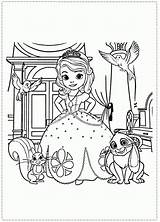 Sofia Coloring Pages First Kids Printable Print Clover Disney Mia Color Sophie Dinokids Junior Princess Birthday Comments Coloringdisney Close sketch template