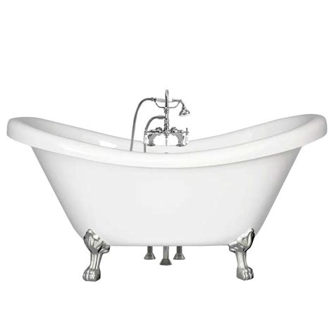 double slipper acrylic claw tub package  loo store