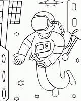 Coloring Astronaut Pages Comments Coloringhome sketch template