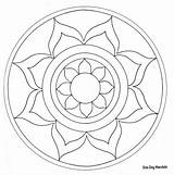 Mandala Coloring Simple Easy Pages Blank Printable Book Meditation Drawing Beaucaire Michal Mandalas Review Designs Timesunion Color Einfaches Flower Pattern sketch template