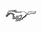 Mustang Logo Ford Horse Coloring Car Logos Horses Color Classic Tattoo Moddedmustangs Cars sketch template