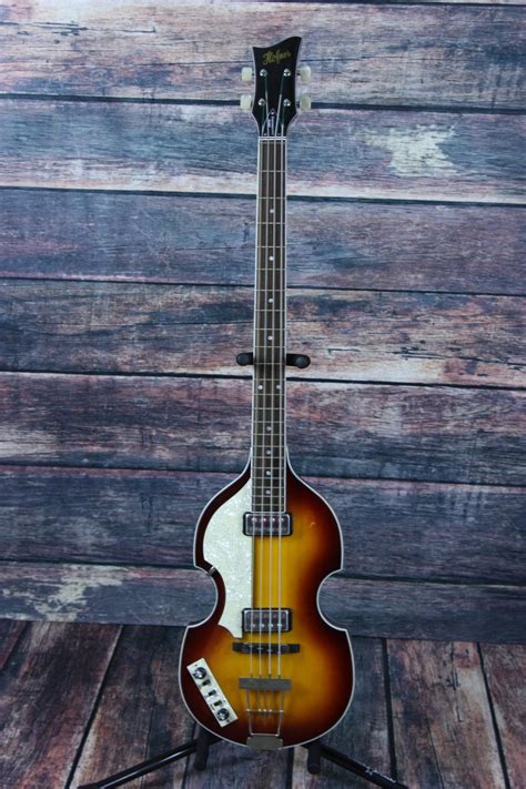hofner left handed hct contemporary series electric violin bass