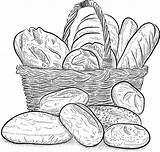 Bread Basket Vector Clip Illustrations Similar sketch template