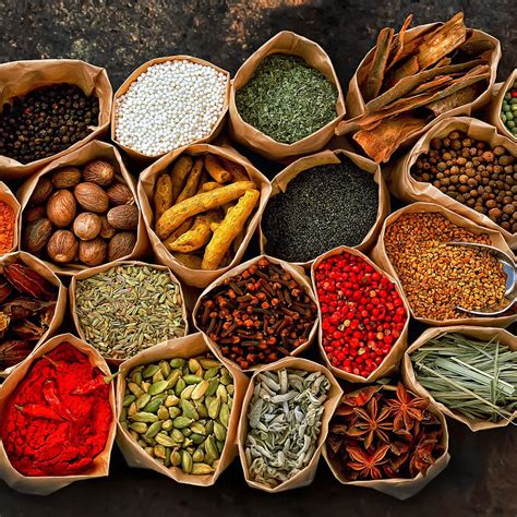 land spices herbs spices seeds dehydrated vegetables