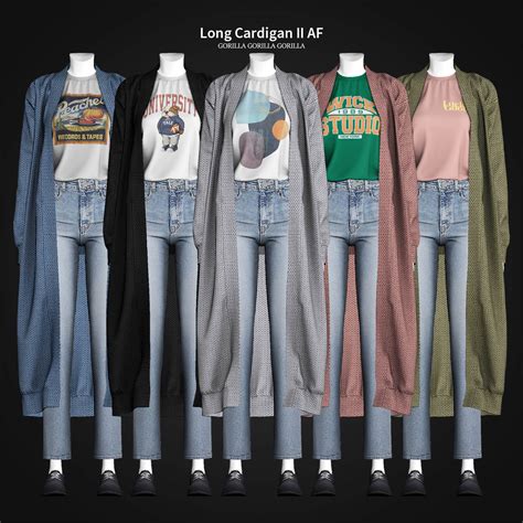 sims  long cardigan  sims book