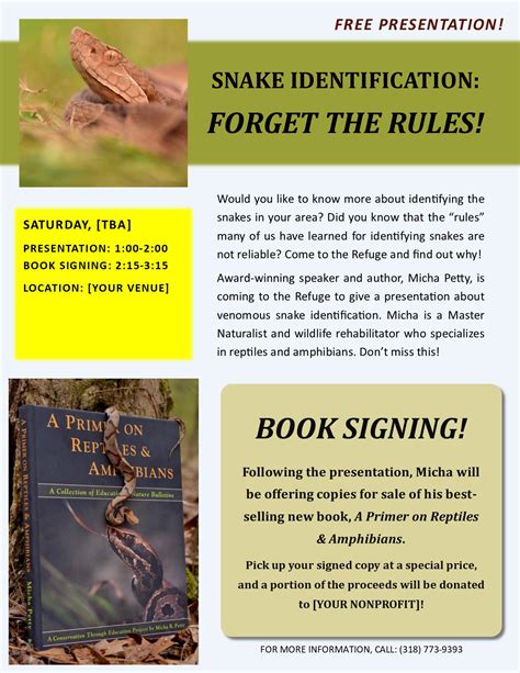 book signing sample flyer learnaboutcrittersorg