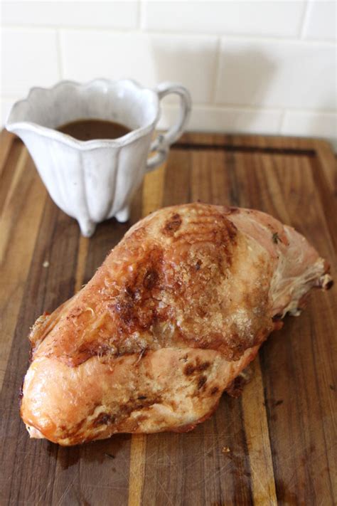Simple Oven Roasted Turkey Breast With Gravy Eat • Drink