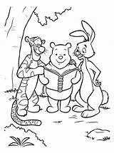 Pooh Winnie Coloring Pages sketch template