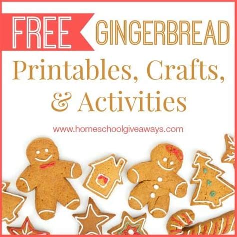 gingerbread printables crafts  activities