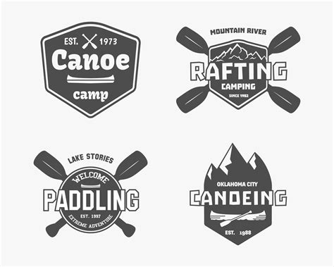 canoe vector art icons  graphics