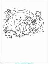 Sparks Rainbow Pages sketch template