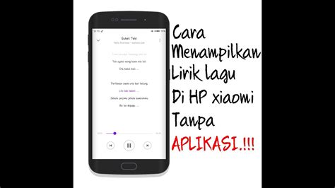 menampilkan lirik lagu  aplikasi mudah banget  root