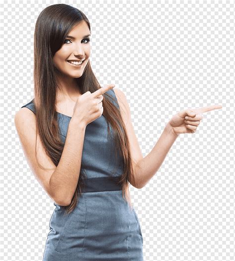 woman pointing  fingers  left side graphy businessperson woman business business woman