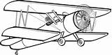 Ww2 Biplane Clipartmag Aviation sketch template