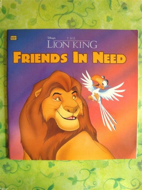 A Golden Look Look Book ~ Disney S The Lion King Friends In Need