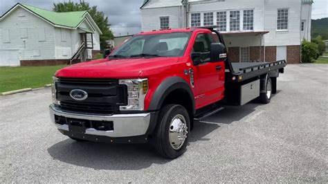Sold 2018 Ford F550 Flatbed Rollback Wheel Lift Diesel Tow Truck For